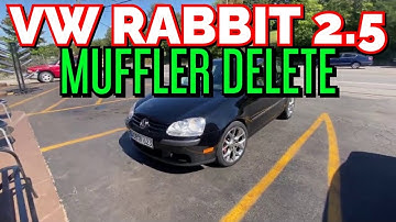 2008 VW Rabbit 2.5L EXHAUST w/ MUFFLER DELETE!
