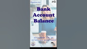 தமிழில் - Bank Account Balance #sqlfordataengineer #faangpreparation #interviewquestions #sqltips