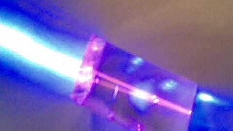 Fluroescent Birefringence in Calcite