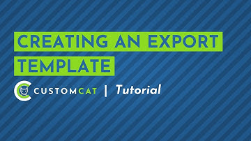 Creating an Export Template - CustomCat App Tutorial