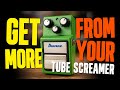 Get more from your tube screamer overdrive pedal solo boost harmonic feedback  more