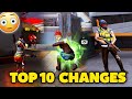 Top 10 SHOCKING CHANGES IN FREEFIRE AFTER UPDATE😱😨 PART 2 Must Watch*