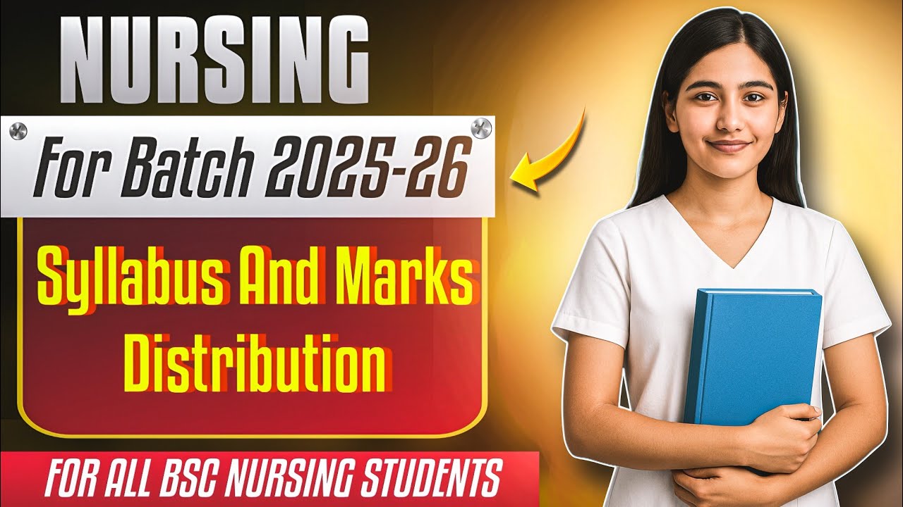 Syllabus and marks distribution of bsc_nursing 2025_26 batch 