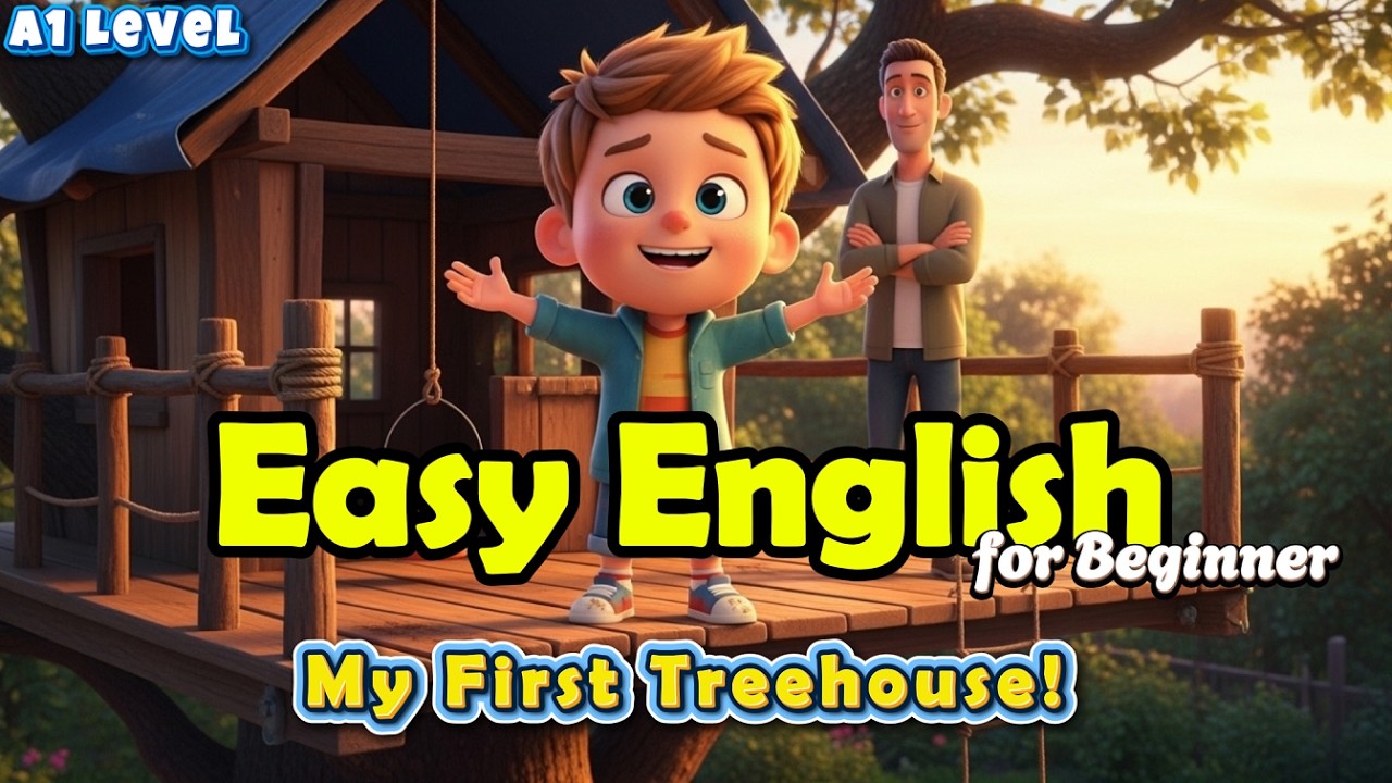 Building a Treehouse in One Day! - English Story for Beginners | #englishforbeginners