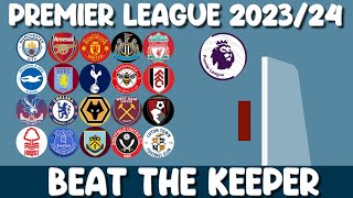 Beat The Keeper - Premier League 2023/24 - Marble Race in Algodoo