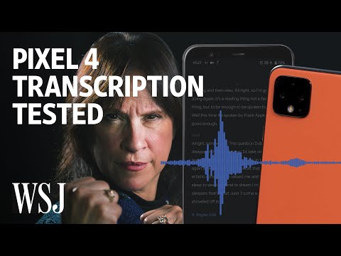 Pixel 4&rsquo;s Transcription App vs. World&rsquo;s Fastest-Talking Woman | WSJ