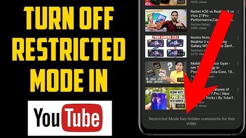 How To Turn Off Restricted Mode On YouTube | Restricted Mode Has Hidden Comments For This Video