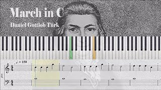 March in C - Daniel Gottlob Türk | Sheet Music for Piano