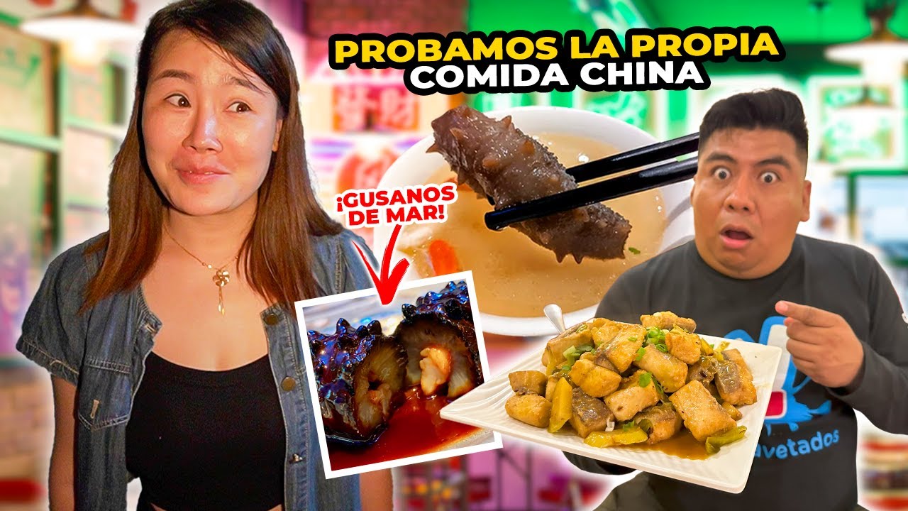🇨🇳PROBANDO la VERDADERA COMIDA CHINA en EL SALVADOR *comimos gusanos de mar*