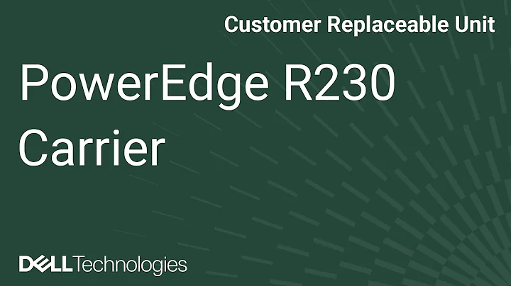 PowerEdge R230: Remove/Install Hard Drives and Carrier