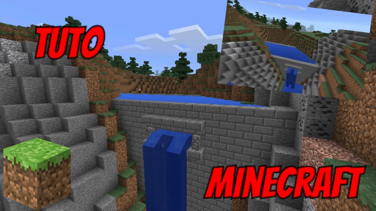 Comment Faire Un Barrage D'eau Minecraft