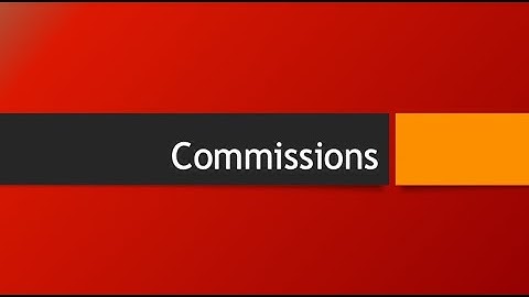Commissions in Opportunities
