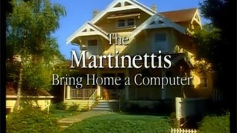 Apple Computers 1995 Promotional Video "The Martinettis Bring Home A Computer"