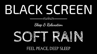 SOFT RAIN Sounds to Wrap You In Gentle Calm | Black Screen RAIN | Feel Peace, DEEP SLEEP screenshot 1