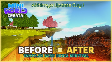 Yeah Update !! Before And After : New Style Biome [Mini World Block Art]