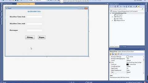 Program kategori usia dengan visual studio