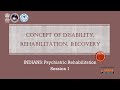 What are disability rehabilitation recovery