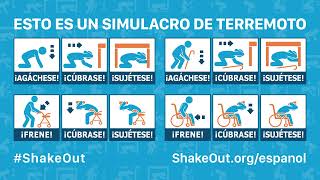 ShakeOut Transmisión del Simulacro en Español - Sin Efectos de Sonido