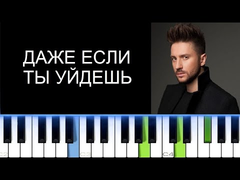 СЕРГЕЙ ЛАЗАРЕВ - ДАЖЕ ЕСЛИ ТЫ УЙДЕШЬ (Фортепиано)