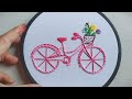 bicycle Embroidery Tutorial | Embroidery for Beginners - Let's Explore