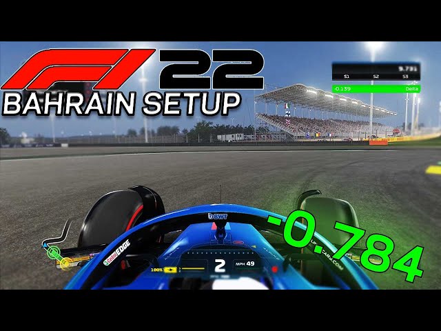 F1 22 Bahrain hotlap on a controller without assists (1:29:938