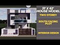 Two Storey House 31&#39; x 62&#39; | South Facing Plot | 3d Home Tour | Interior Design | Revit | Enscape