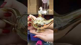 Novidades Disney - Lampada Do Aladdin E Caneca 3D Gênio