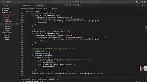 Tugas Praktik 2 Java: Aplikasi Restoran Sederhana dengan Array, OOP, dan Struktur Kontrol Lengkap