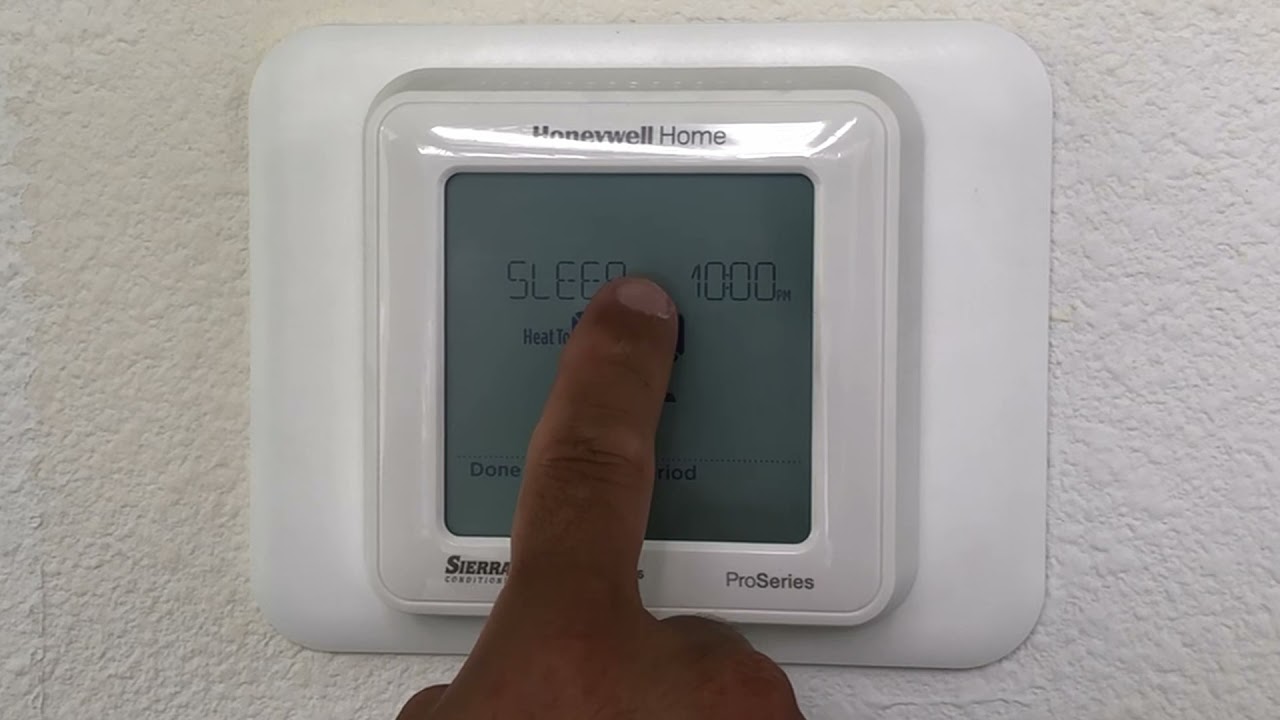 How to Program Your Honeywell T6 Thermostat - YouTube