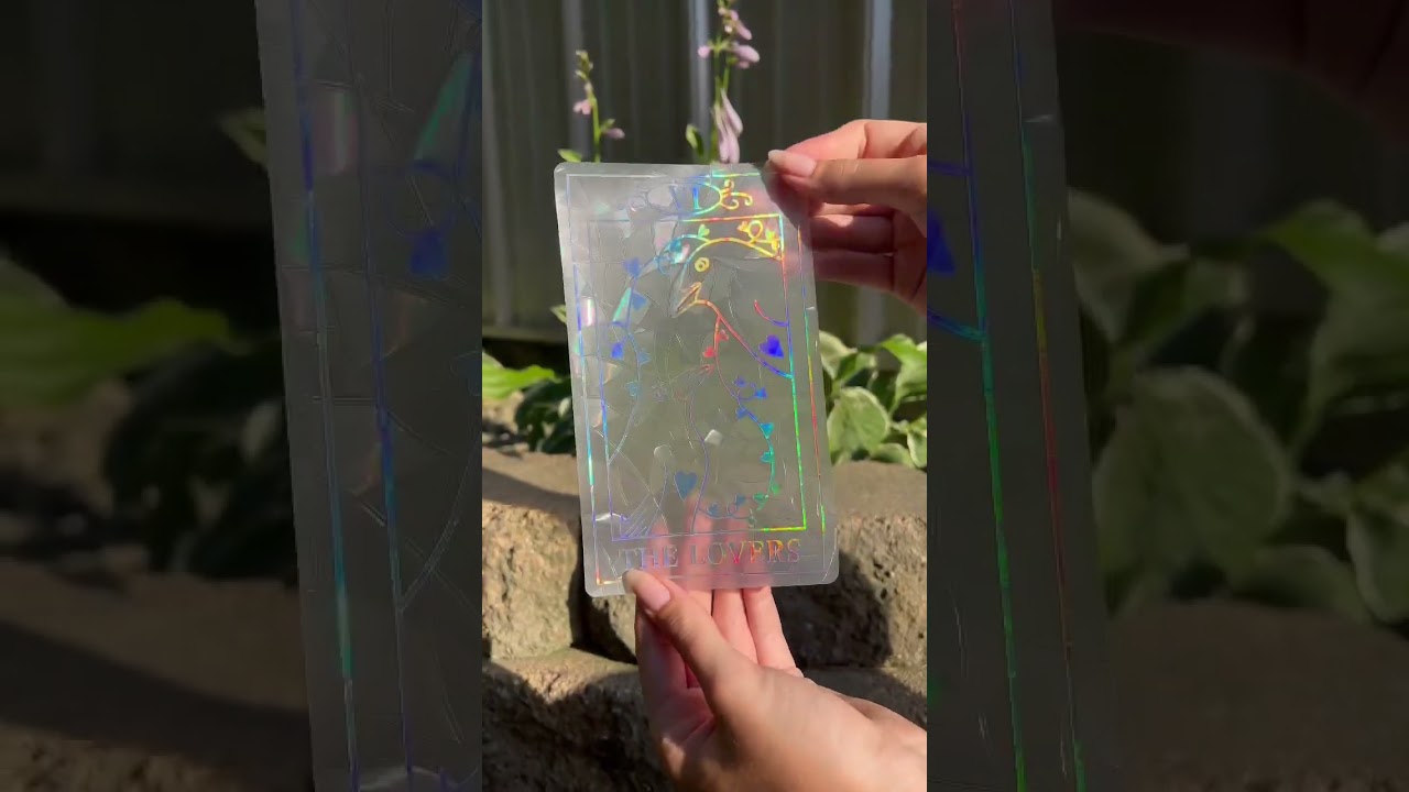 asmr peeling sun catchers ! satisfying, crow, witchy, raven, mystical, spooky, small business, pagan