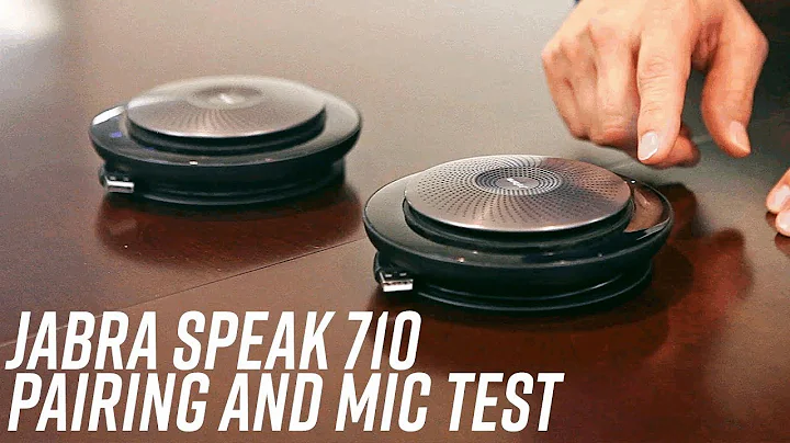 Jabra Speak 710 - Pairing Two Wirelessly and Mic Test!