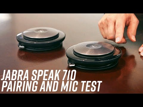 Jabra Speak 710 - Pairing Two Wirelessly and Mic Test!