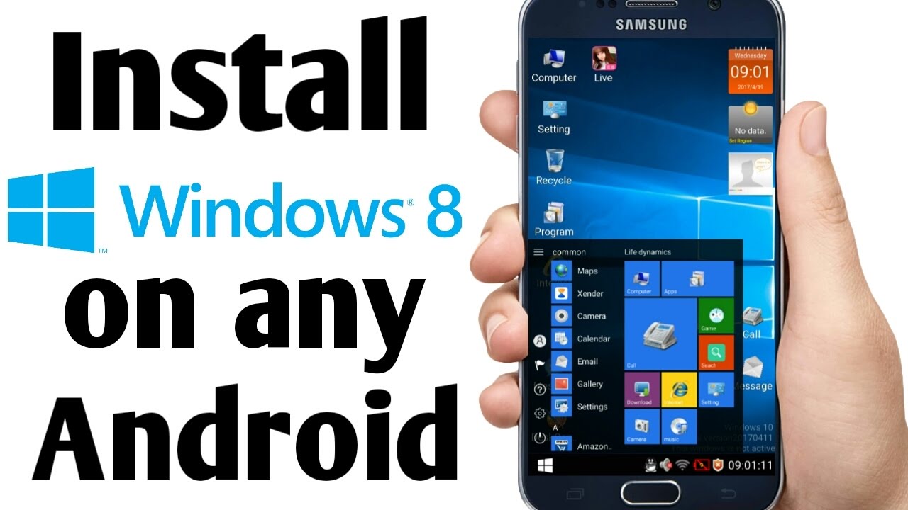 Install Windows 8/8.1 on any Android smartphone! No Root Needed! - YouTube