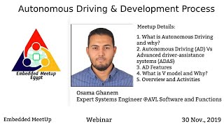 Automotive: Autonomous Driving & Development Process by Osama Ghanem (Arabic)