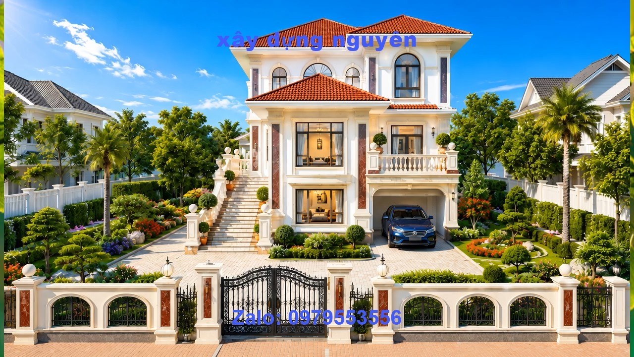 Mẫu Biệt Thự Mái Nhật 3 Tầng Diện Tích 9x20m Thiết Kế 8 Phòng ngủ  #nha3tang #mainhat