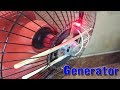 How to Make Generator At Home - Awesome Ideas With Fan and DC Motor Very Easy