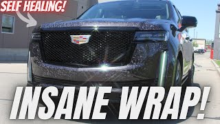 New Wrap! 2022 Cadillac Escalade Sport Platinum - Forged Carbon Gloss Vinyl screenshot 2