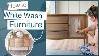 How to Whitewash Wood Furniture