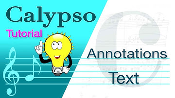 Calypso Tutorial - Annotations • Text