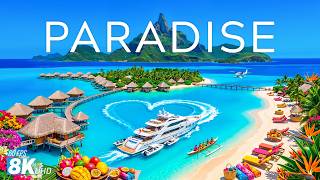 PARADISE REVEALED IN STUNNING 8K DRONE FOOTAGE 🍸 Turquoise Lagoons & Luxury Island Dreams
