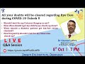 Live Q & A session on World Sight Day 2020
