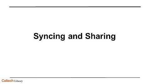 Zotero: Syncing and Sharing