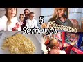 Semana 5 de Serena; Porteo, una foto familiar, el misterio de la galleta y muchos juguetes!