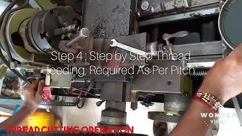 How to Thread Cutting On Lathe Machine - Threading Operation Tutorial
