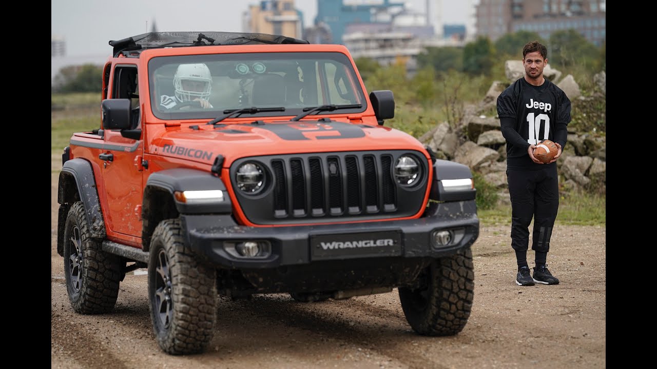 Jeep UK Wrangler American Football Trick Shot Challenge Danny Cipriani & Dylan Hartley YouTube