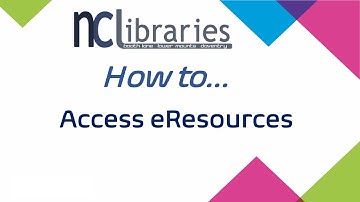How to access eResources