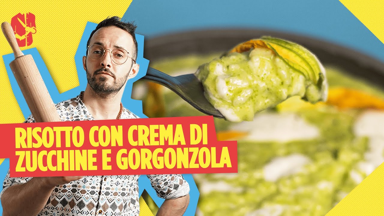 Risotto con crema di zucchine e fonduta di gorgonzola | CinC