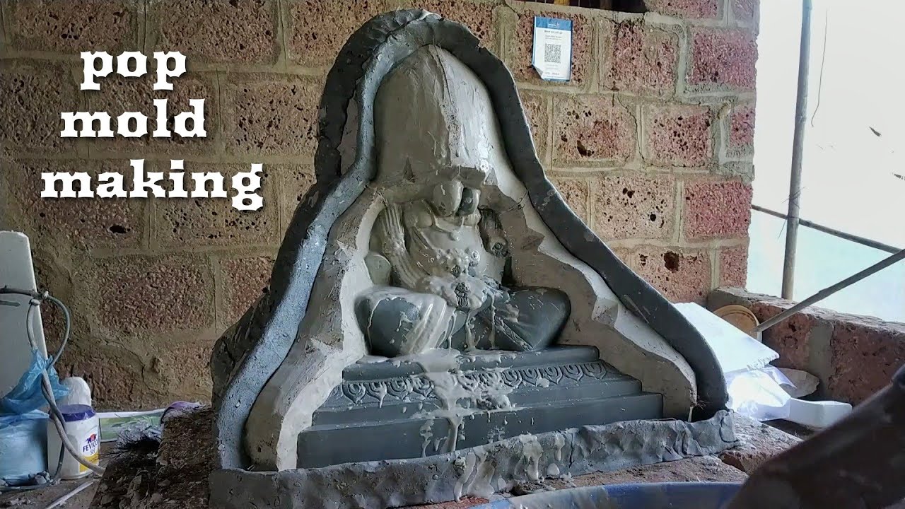 Ganesh idol mold making ll how to make pop mold