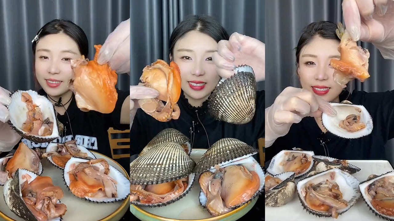 Shell Mukbang 【MUKBANG】Ark shell sashimi🦪🦪#Seafood#ASMR#yummy - YouTube