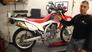 Honda CRF 250L modified dyno test